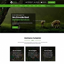 綠色的花園設(shè)計(jì)服務(wù)Bootstrap網(wǎng)站html模板